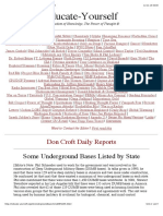 Some Underground Bases Listed by State by Don Croft