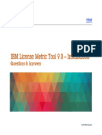 IBM License Metric Tool 9.0 - Installation: Questions & Answers