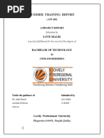 Download Summer Training Report Civil Engineering by sdashiv SN320101646 doc pdf