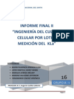 Informe Final 2 Ingenieria Del Cultivo Celular Por Lotes y Medicion Del Kla