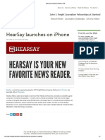 HearSay Launches On Iphone - JSK