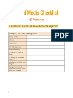 Social Media Checklist Postcron PDF