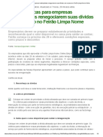 Serasa Dá Dicas para Empresas Inadimplentes Renegociarem Suas Dívidas Com Sucesso No Feirão Limpa Nome Online