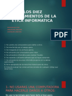 Los Diez Mandamientos de La Etica Informatica