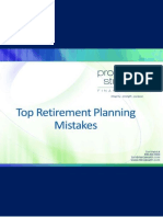 PSFG Top Retirement Planning Mistakes