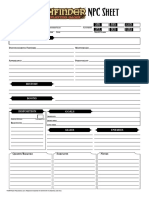 The Pathfinder RPG NPC Sheet - Ficha Opcional de PNJ (PDF, A4, 1 Pagina) (Oficial, Descargada de Paizo, Community Use)