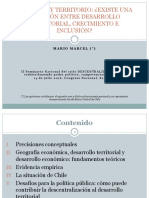 Mario Marcel: Economía y Territorio: ¿Existe Una Relación Entre Desarrollo Territorial, Crecimiento e Inclusión?