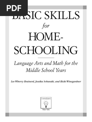 Basicskillsforhomeschoolingpdf Homeschooling Curriculum - 