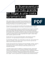 Arribó A Buenaventura El Buque Más Grande en Llegar A Una Costa Suramericana