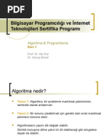 Download Algoritma ve Programlama Ders1 by TanselCam SN3201225 doc pdf