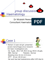 Small Group Discussion Haematology: DR Nilukshi Perera Consultant Haematologist