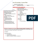 Formation of Learning - Lesson Plan: Standards and Learning Application