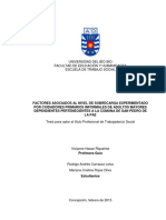 Carrasco, R. & Rojas, M. (2015) Factores asociados al nivel de sobrecarga experimentado por cuidadores primarios informales de adultos mayores dependientes pertenecientes a la comuna de San Pedro De La Paz; CHILE.