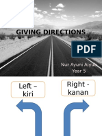 Giving Directions Ayuni