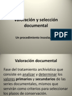 Valoración y Selección de Documentos