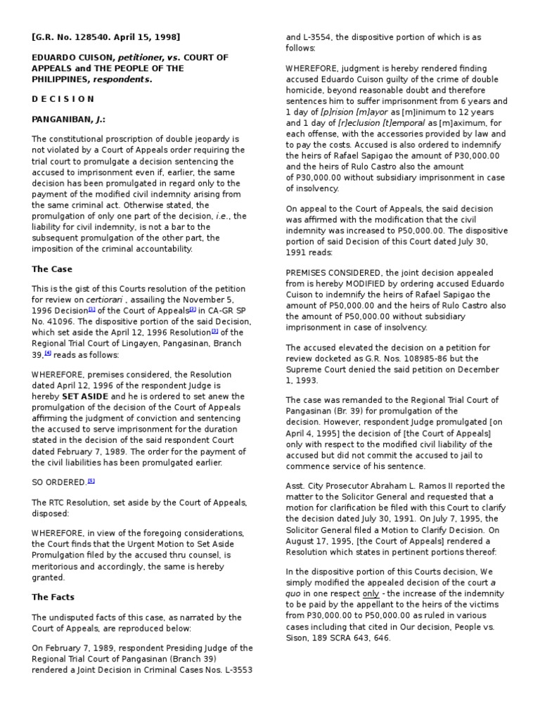 Double Jeopardy in Criminal Sentencing | PDF | Double Jeopardy | Acquittal