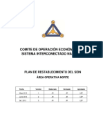 Plan de Restablecimiento Operativo Zona Norte SEIN