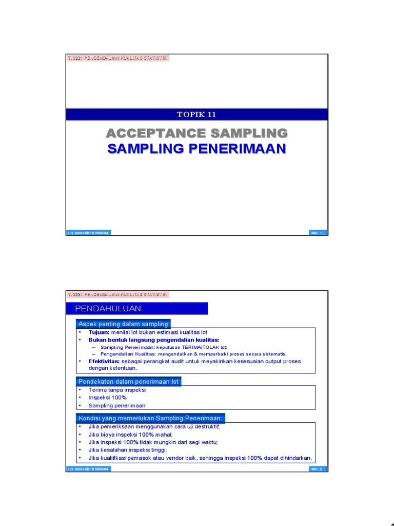 AQL Sampling PDF | PDF