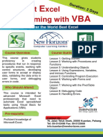 Brochure-Microsoft Excel Programming With VBA