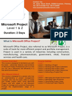 Brochure Microsoft Project L1 L2