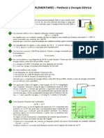 @4º Bimestre - Exercícios Potência e Energia Elétrica