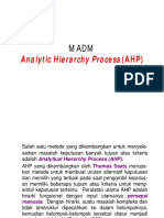 Multi Attribute Decision Making - AHP