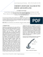 Performance Measurement and Dynamic Analysis of Two Dof Robotic Arm Manipulator