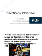 Dimensión Pastoral en Seminarios