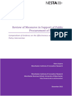 Review of Measures in Support of Public Procurement of Innovation