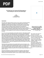 The World Class City Concept and Its Repercussions On Urban Planning For Cities in The Asia Pacific Region