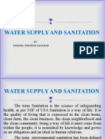 Water Supply and Sanitation