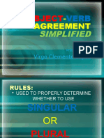 10 Subject-Verb Agreement Simplified