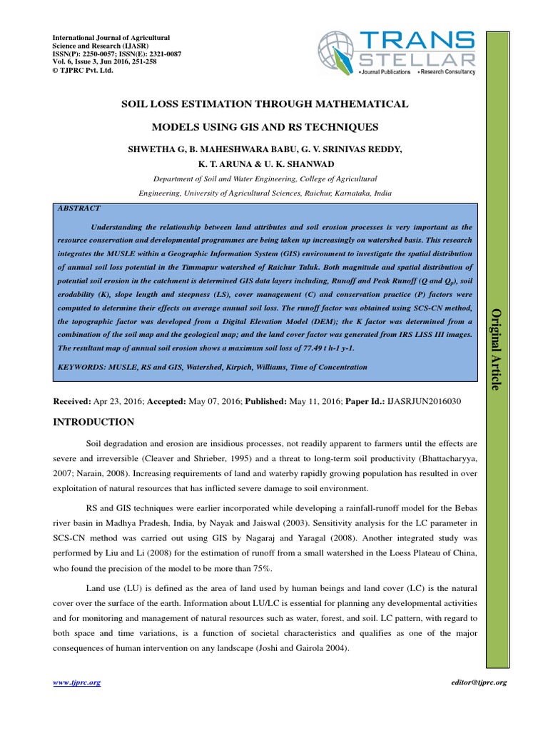 Soil loss estimation thesis 07 image