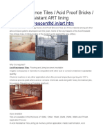 Acid Proof Bricks PDF