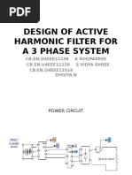 Design of Active Harmonic Filter For A 3