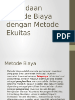 Perbedaan Metode Biaya Dengan Metode Ekuitas