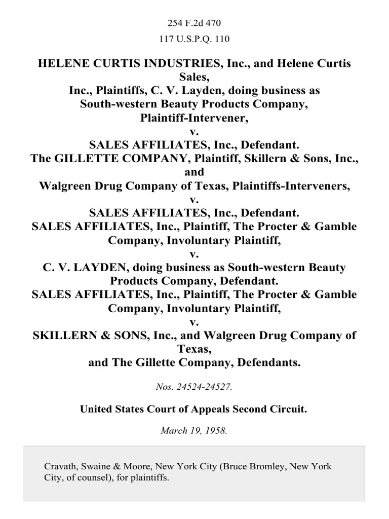254 F.2d 470 117 U.S.P.Q. 110 United States Court of Appeals Second