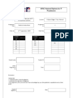 BTEC National Diploma IT Practitioners Unit 35 Impact of the Use of IT on Business Systems 2009-2010 Assignment