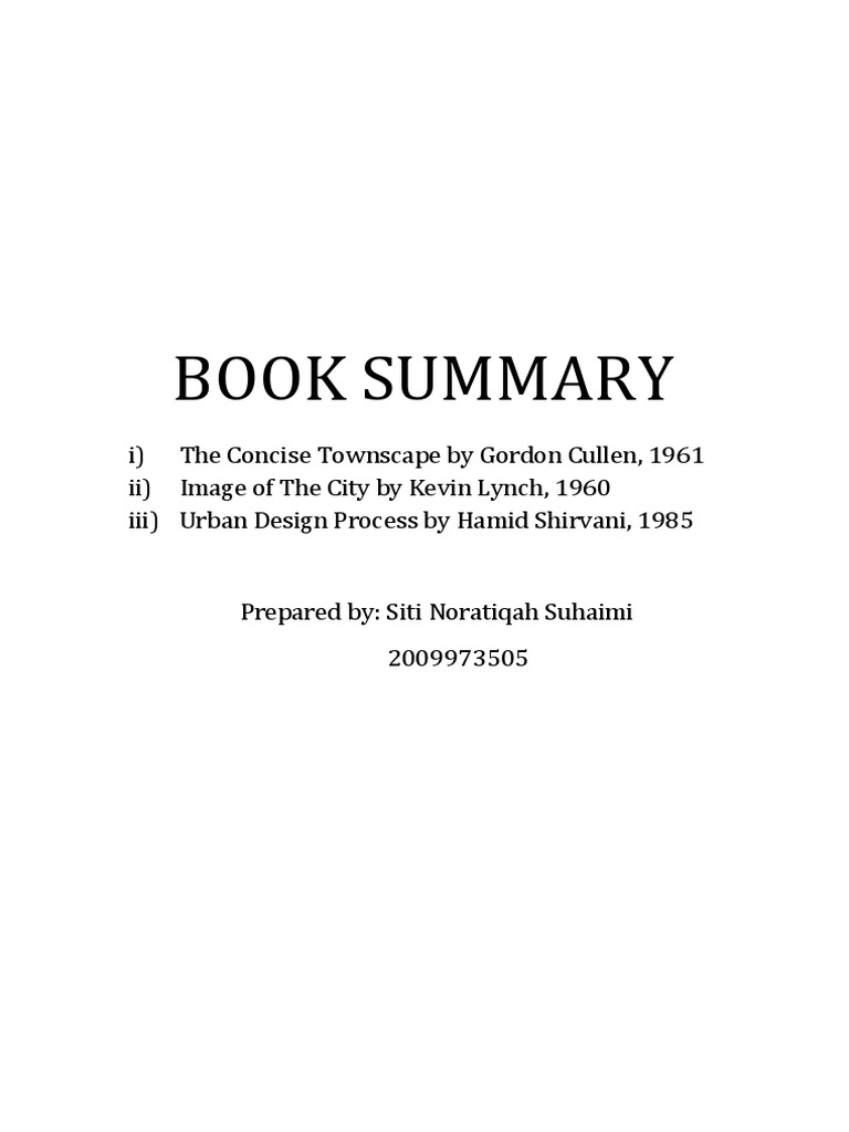 Book Review Urban Design Process and Imagetic | PDF | Urban Design