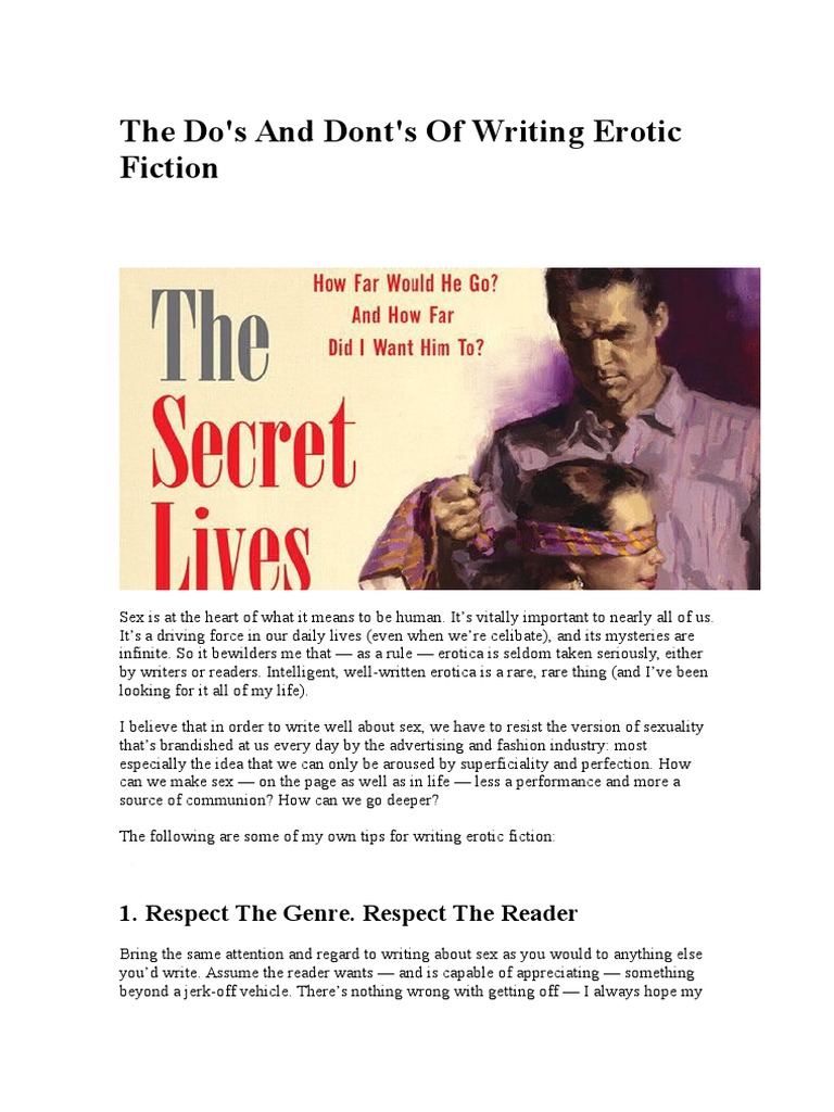 Erotic Writing PDF Romance Novels Erotic Literature