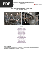 Resolução Da Ficha de Trabalho Sobre o Filme God on Trial