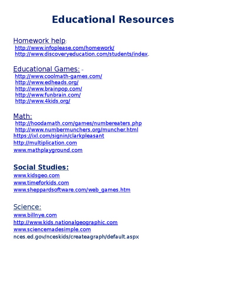Educational Resources | PDF | Games & Activities
