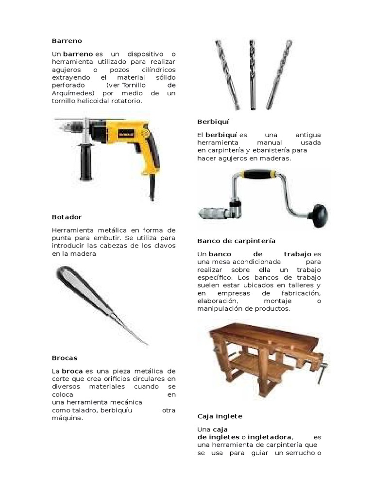 Gramil, Herramientas manuales de carpintería, Herramientas basicas para  carpinteria