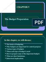 Chapter 9 - Budget Preparation