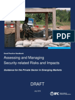 IFC Security Forces Handbook External Review Draft August 4 2016