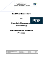 EUP MM(PUR) Procurement of Materials ProcessV2