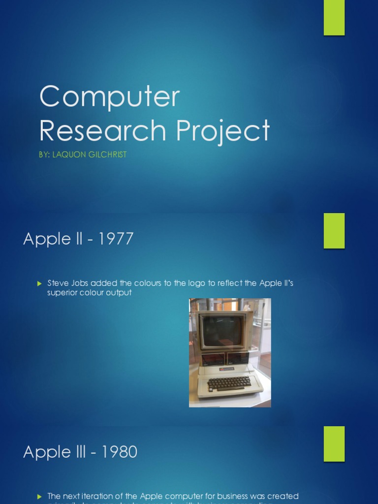 Computer Research Project | PDF | Macintosh | Apple Inc. Hardware