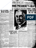 The death of Warren Harding
