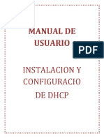 Manual de Configuracion de DHCP