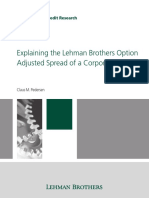 Lehman Brothers Pedersen Explaining the Lehman Brothers Option Adjusted Spread of a Corporate Bond